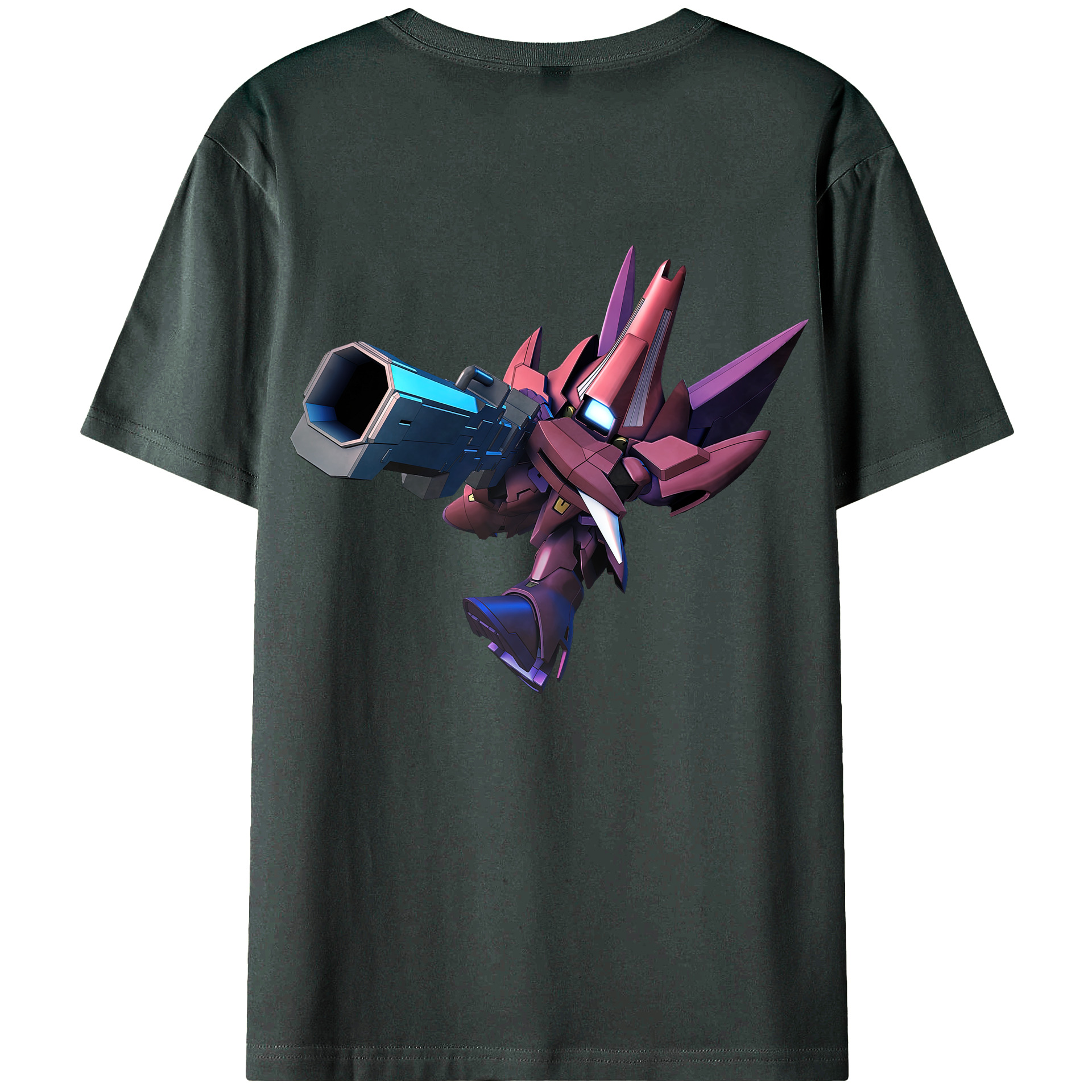 （画像用） 機動戦士ガンダム Mobile Suit Gundam 綿100％ メンズ半袖Tシャツ（バックプリント） 通気性